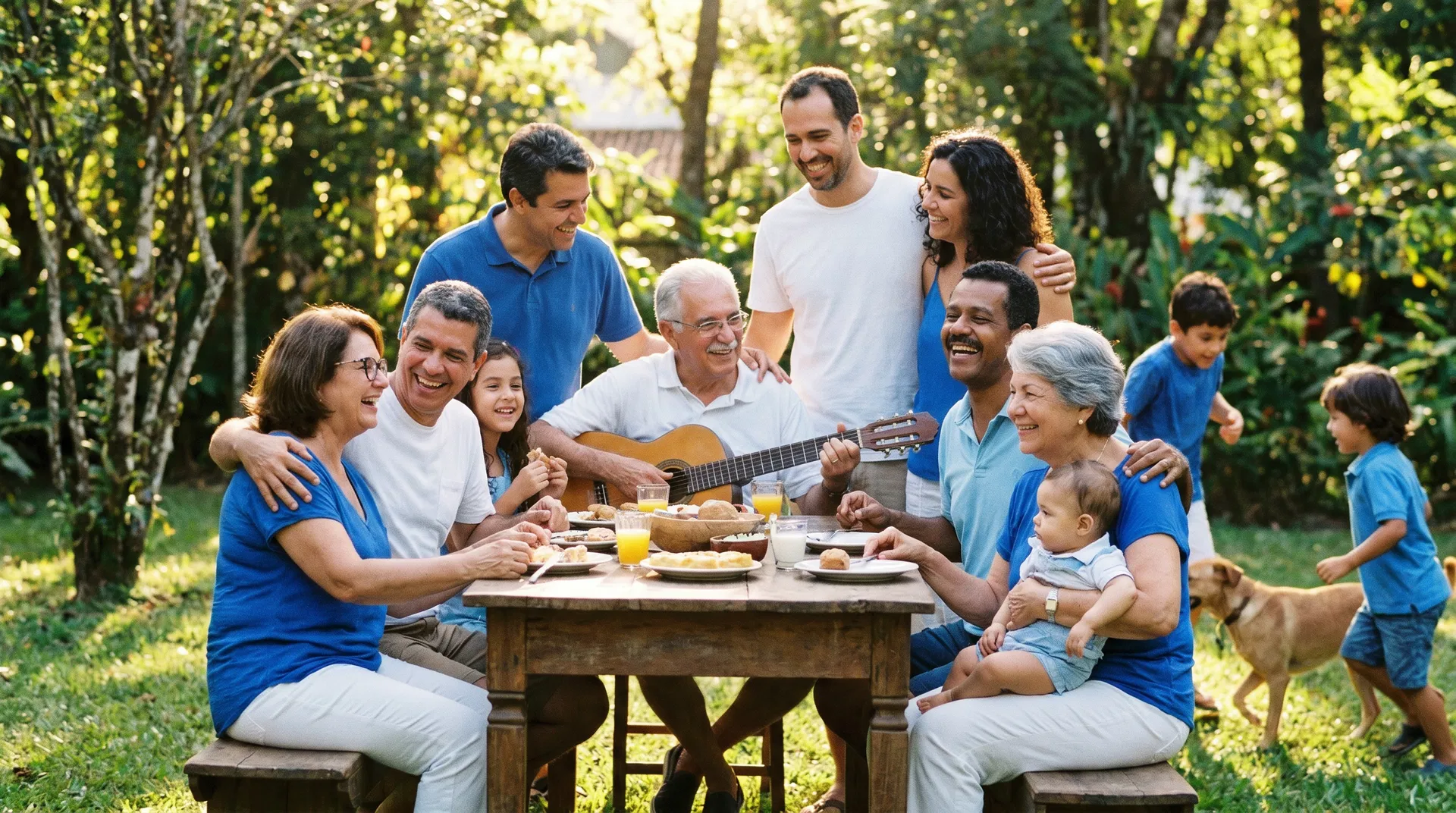 Família planejando o futuro juntos